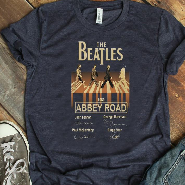 Official The Beatles 1969 Abbey Road Signatures shirt 1 - Official The Beatles 1969 Abbey Road Signatures shirt