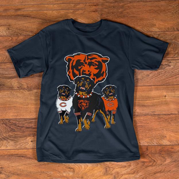 Original Rottweiler Dog And Logos Of The Chicago Bears shirt 1 - Original Rottweiler Dog And Logos Of The Chicago Bears shirt