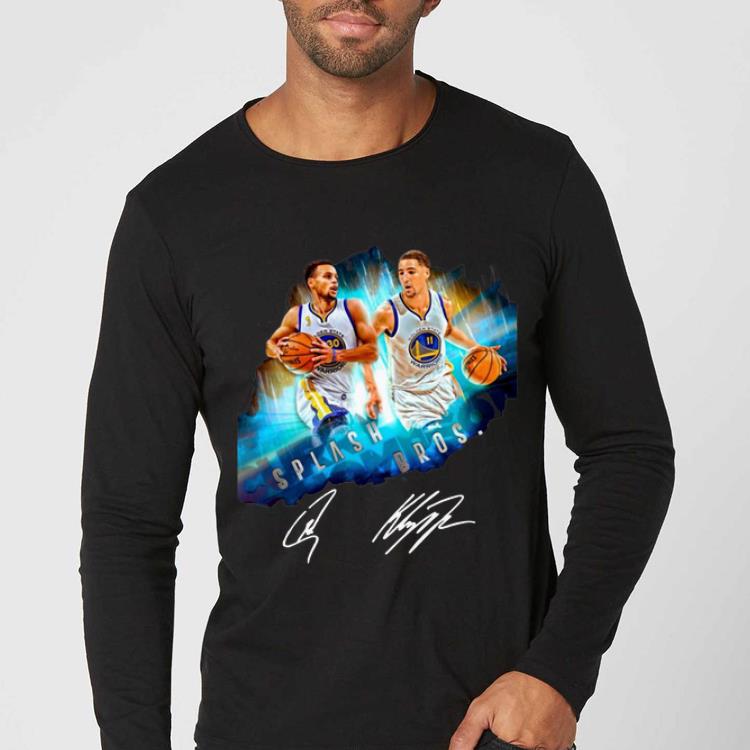 Original Super Splash Bros Klay Thompson Stephen Curry signature shirt 4 - Original Super Splash Bros Klay Thompson Stephen Curry signature shirt