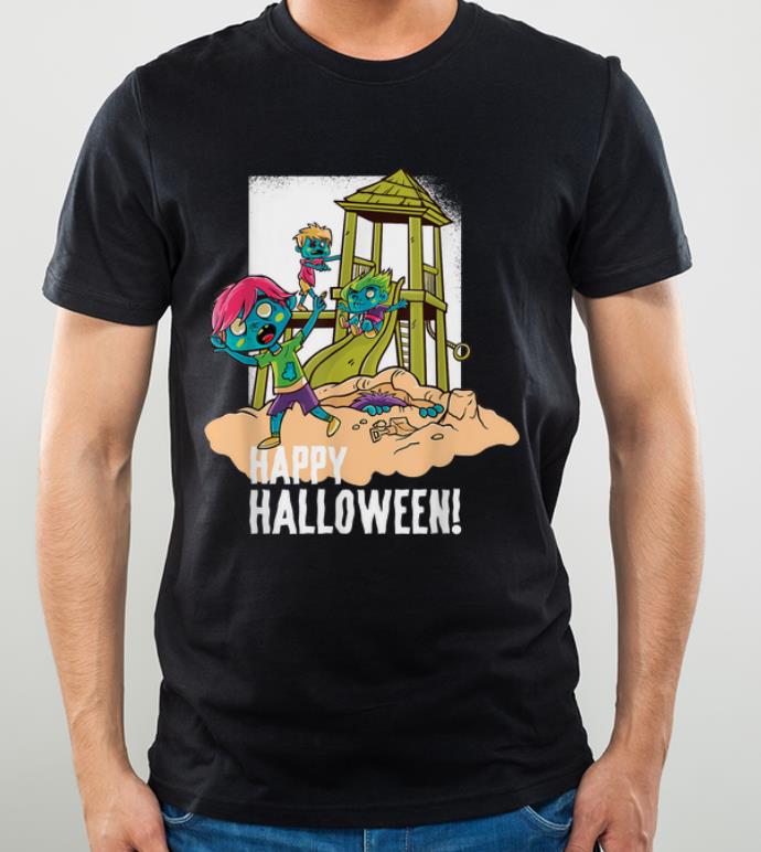 Premium Happy Halloween Playground Zombie shirt 4 - Premium Happy Halloween Playground Zombie shirt