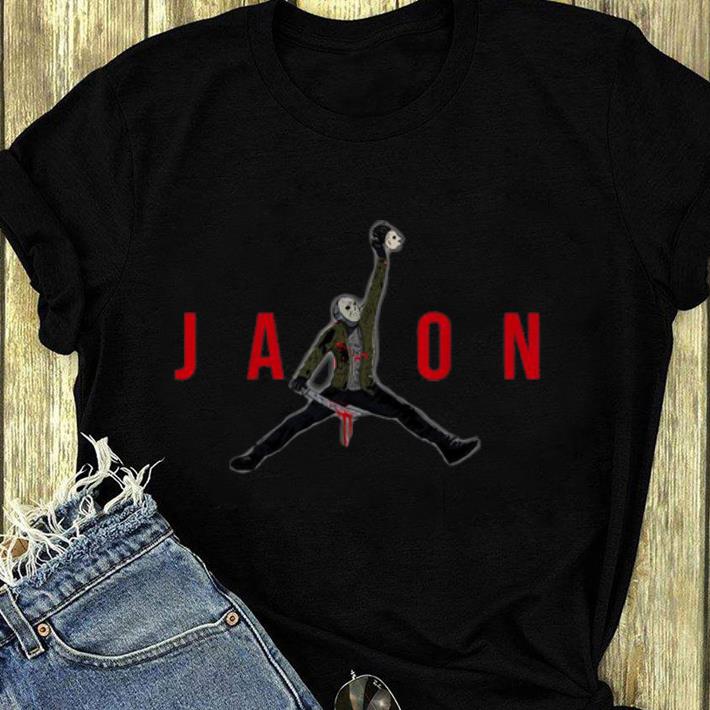 Premium Jason Voorhees Holding Mama s Head Jordan Style shirt 4 - Premium Jason Voorhees Holding Mama's Head Jordan Style shirt