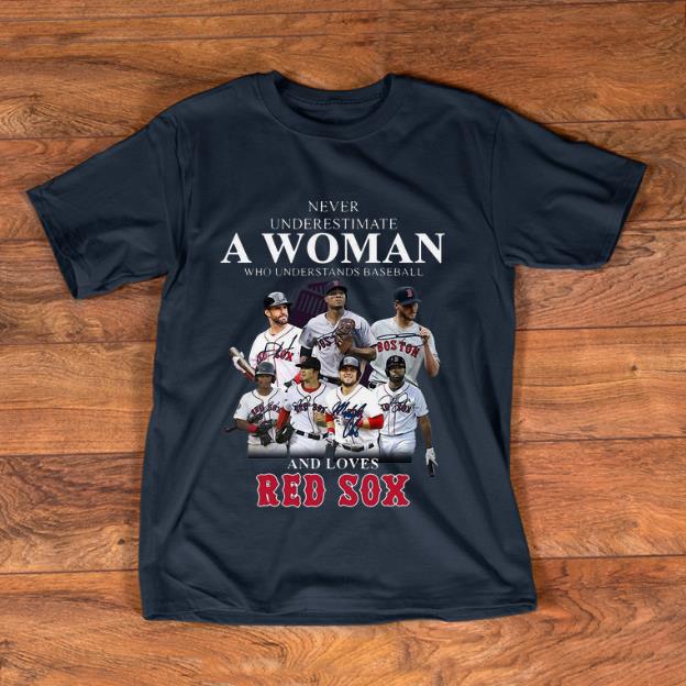 Premium Never Underestimate A Woman Who Loves Red Sox shirt 1 - Premium Never Underestimate A Woman Who Loves Red Sox shirt