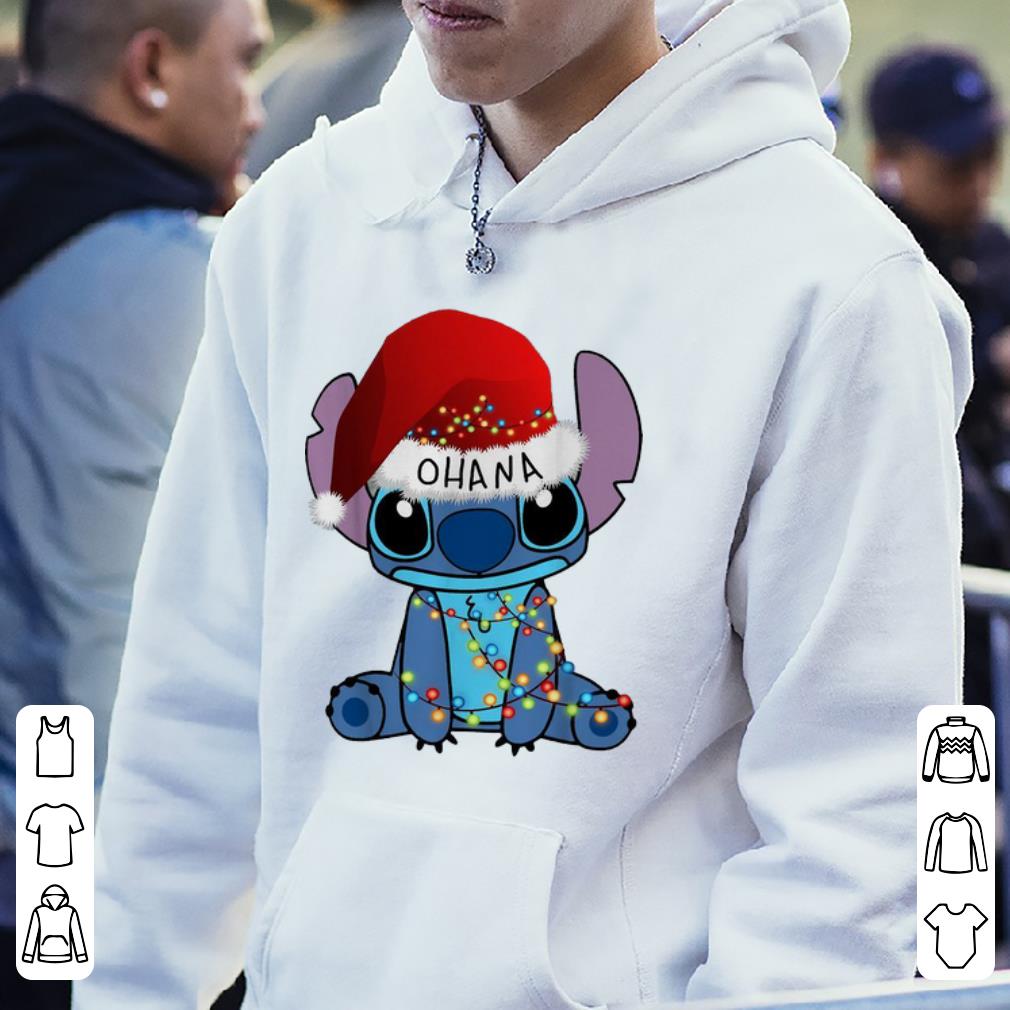 Premium Ohana Stitch Disney Christmas Light shirt 4 - Premium Ohana Stitch Disney Christmas Light shirt