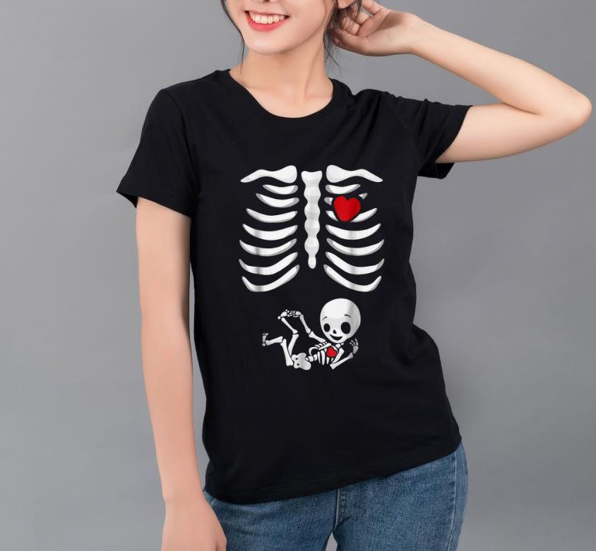 Premium Pregnant Halloween X Ray Skeleton Child Baby Boy shirt 4 - Premium Pregnant Halloween - X-Ray Skeleton Child Baby Boy shirt