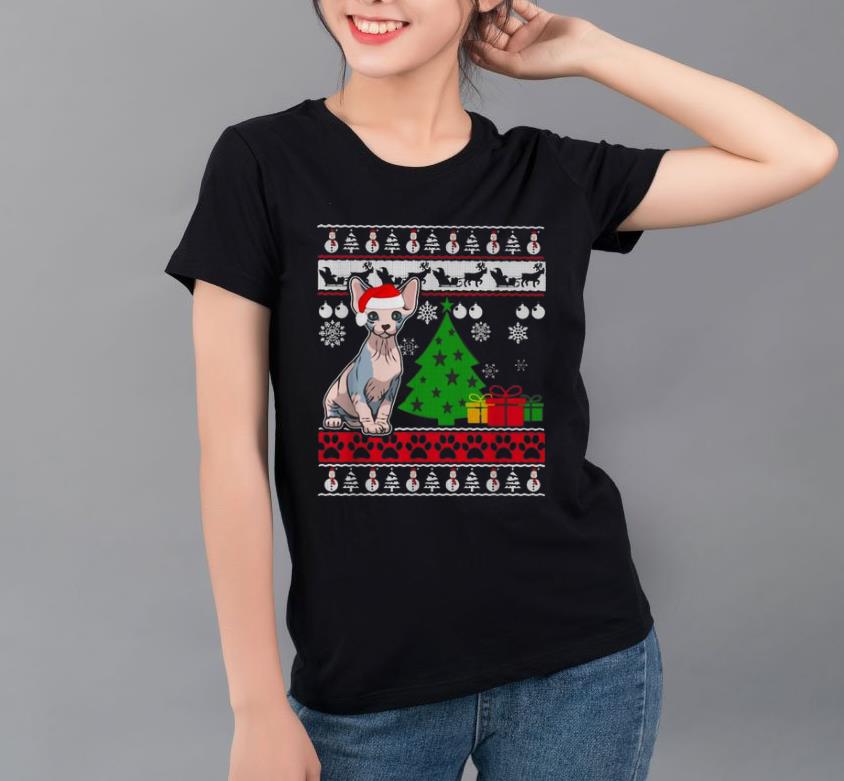 Premium Sphynx Cat Christmas Ugly Christmas shirt 4 - Premium Sphynx Cat Christmas Ugly Christmas shirt