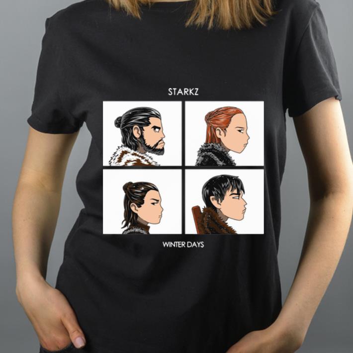 Premium Starkz Jon Snow Sansa Stark Arya Stark Bran Stark Winter Days GOT shirt 4 - Premium Starkz Jon Snow Sansa Stark Arya Stark Bran Stark Winter Days GOT shirt