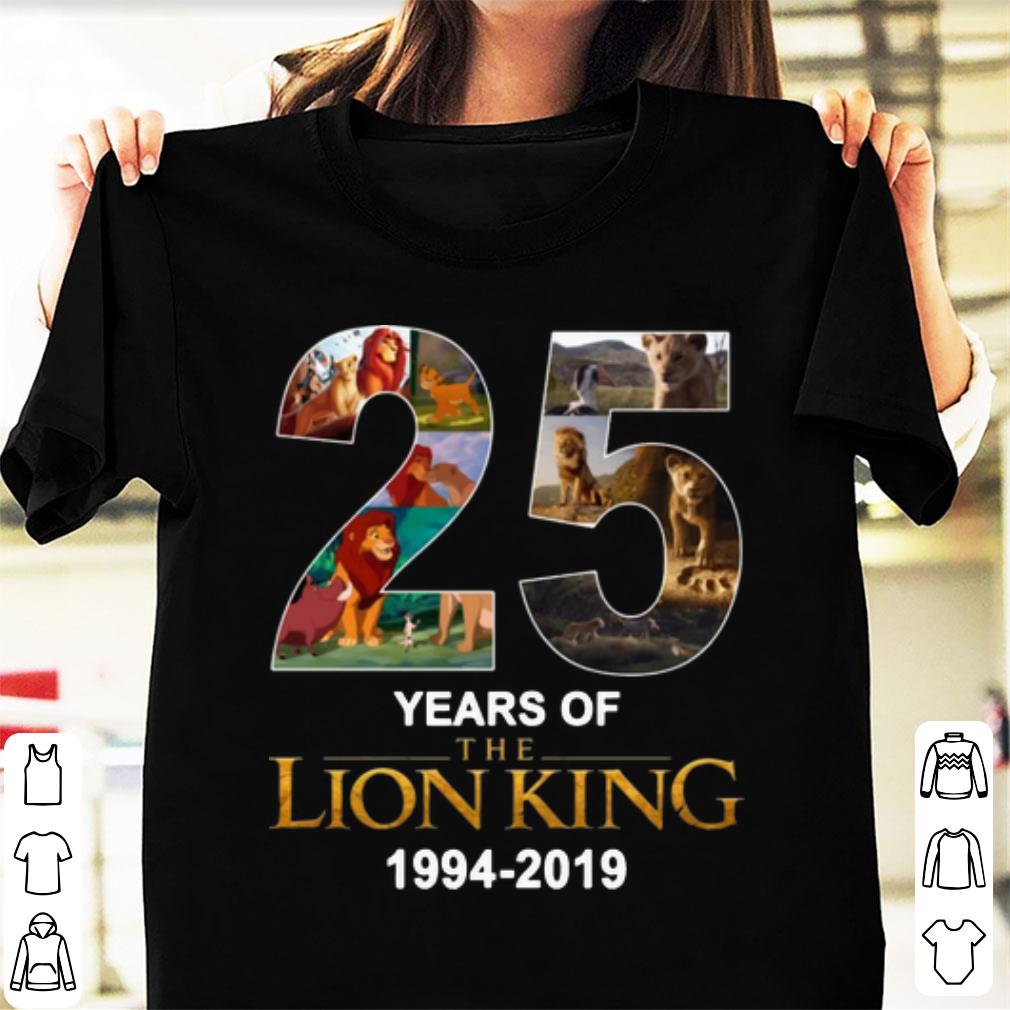 Premium The Lion King 25 Years 1994 2019 shirt 1 - Premium The Lion King 25 Years 1994-2019 shirt