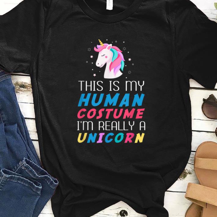 Premium This Is My Human Costume Funny Unicorn for Kids Women Men shirt 1 - Premium This Is My Human Costume Funny Unicorn for Kids Women Men shirt