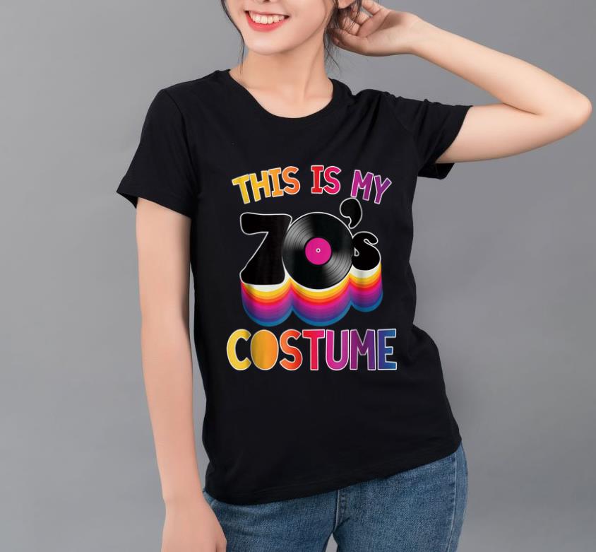 Premium This is My 70s Costume Neon 70 s Groovy Halloween Tee shirt 4 - Premium This is My 70s Costume Neon 70's Groovy Halloween Tee shirt