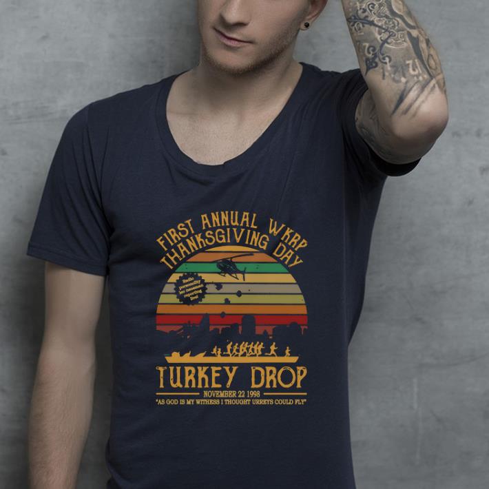 Premium Vintage First Annual Wkrp Thanksgiving Day Turkey Drop shirt 4 - Premium Vintage First Annual Wkrp Thanksgiving Day Turkey Drop shirt