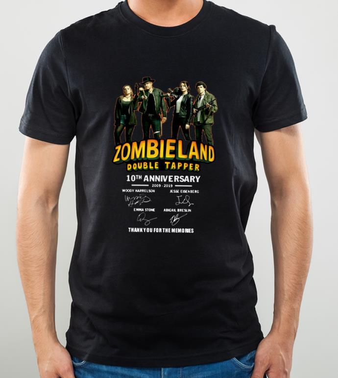 Pretty 10th Anniversary Zombieland Double Tapper Thank You For The Memories Signatures shirt 4 - Pretty 10th Anniversary Zombieland Double Tapper Thank You For The Memories Signatures shirt