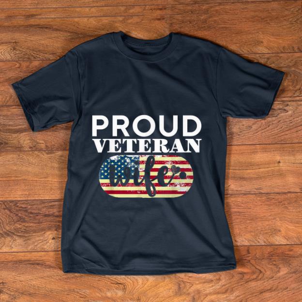 Pretty American Flag Proud Veteran Wife shirt 1 - Pretty American Flag Proud Veteran Wife shirt