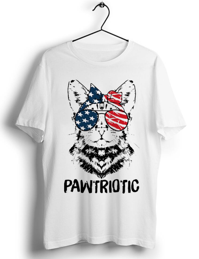 Pretty Cat American Flag Pawtriotic shirt 1 - Pretty Cat American Flag Pawtriotic shirt