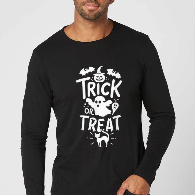 Pretty Halloween Trick Or Treat Tee Bat Ghost Pumpkin Cat shirt 4 - Pretty Halloween Trick Or Treat Tee Bat Ghost Pumpkin Cat shirt
