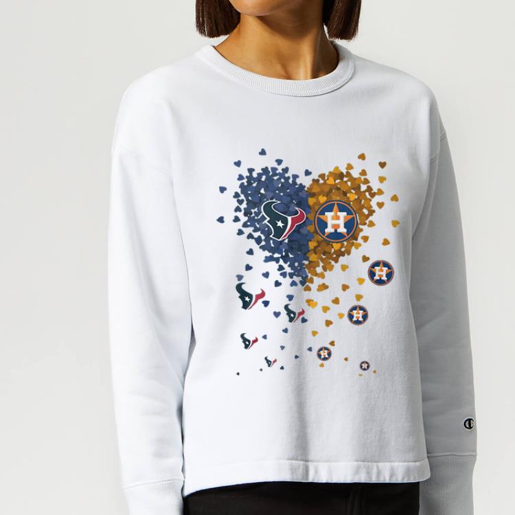 Pretty Houston Texans And Houston Astros Tiny Hearts Shape shirt 4 - Pretty Houston Texans And Houston Astros Tiny Hearts Shape shirt