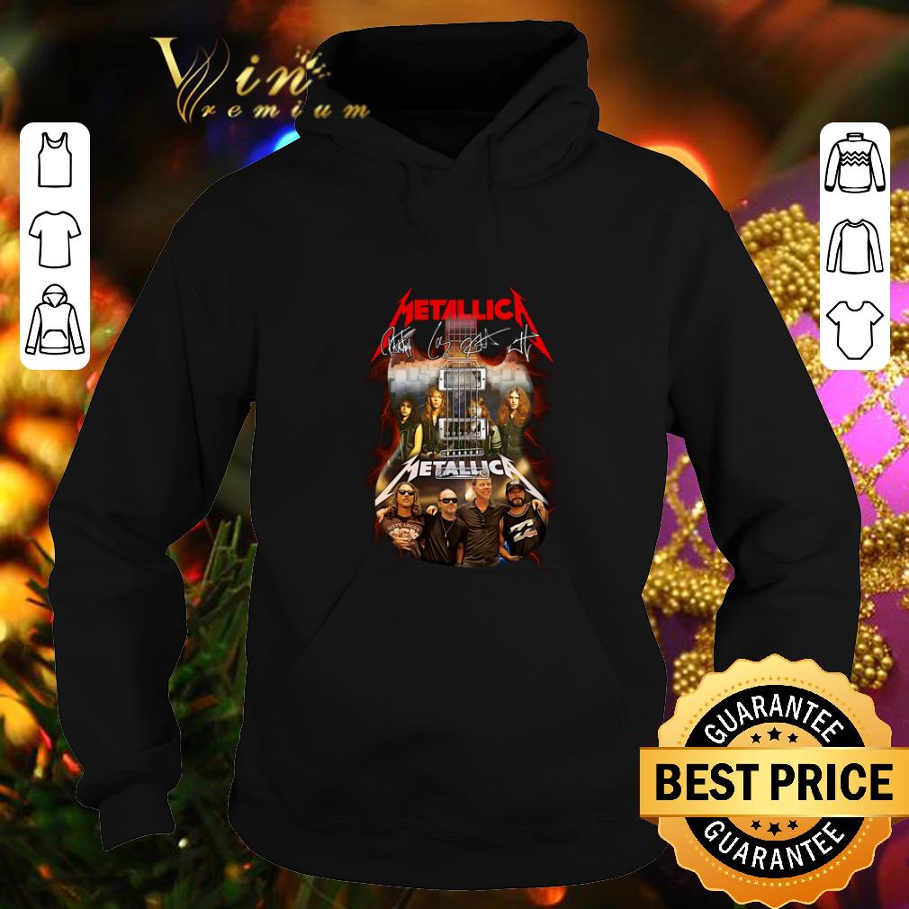 Pretty Metallica signatures guitarist shirt 4 - Pretty Metallica signatures guitarist shirt