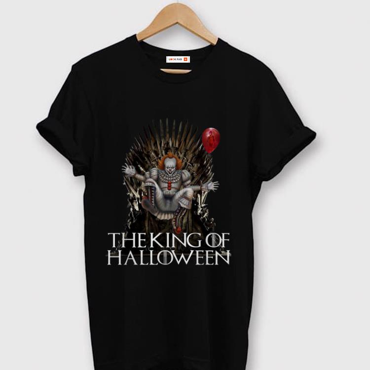 Pretty Pennywise The King Of Halloween Throne shirt 1 - Pretty Pennywise The King Of Halloween Throne shirt