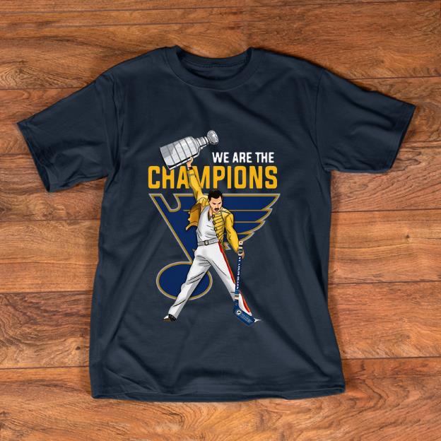 Pretty We Are Champions Freddie Mercury St Louis Blues shirt 1 - Pretty We Are Champions Freddie Mercury St. Louis Blues shirt