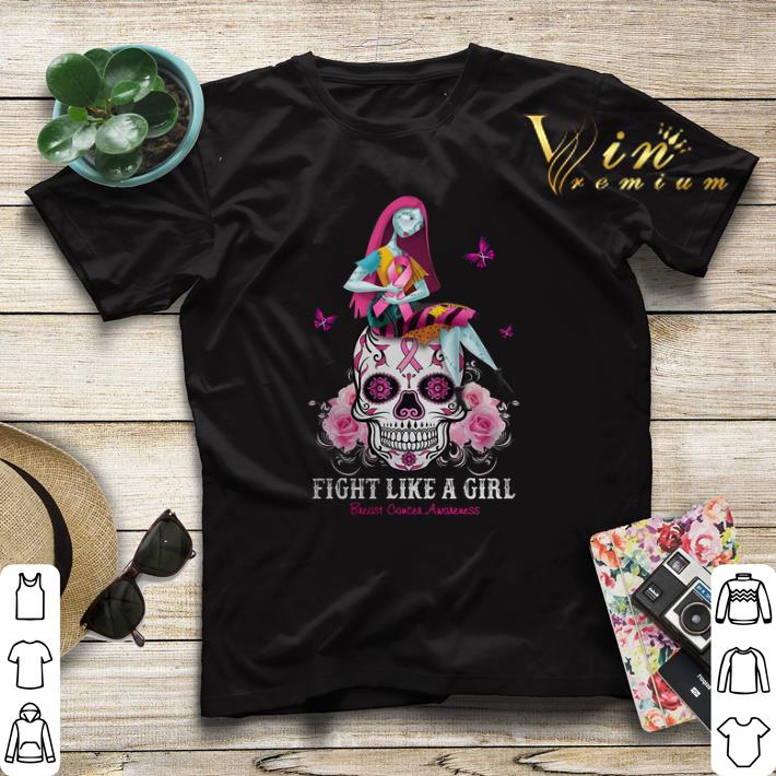Sally Fight Like A Girl Breast Cancer Awareness Sugar Skull shirt sweater Sally Fight Like A Girl Breast Cancer Awareness Sugar Skull shirt sweater 4 - Sally Fight Like A Girl Breast Cancer Awareness Sugar Skull shirt sweater
