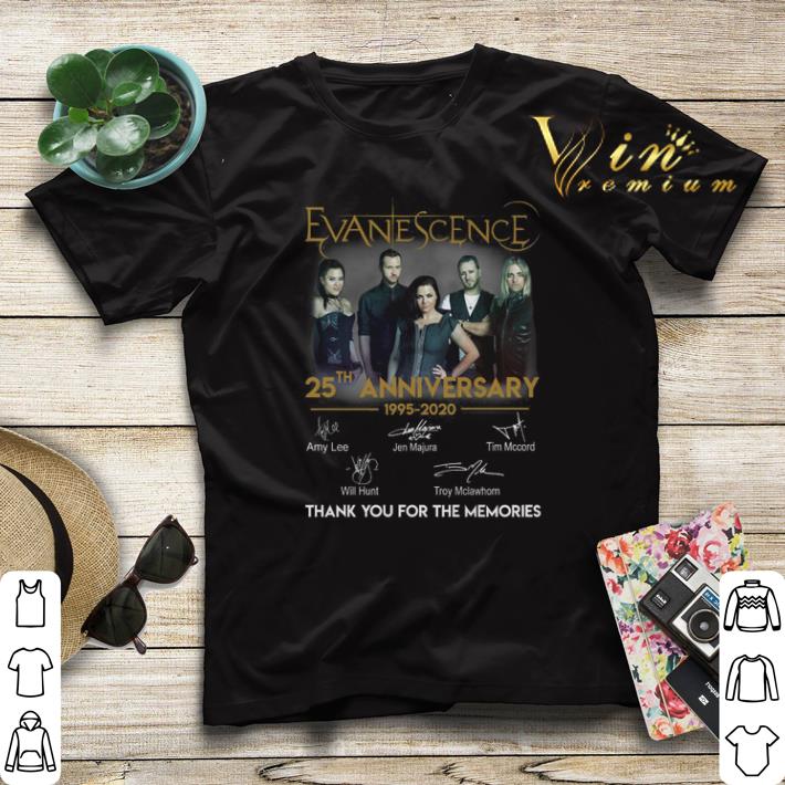Signatures Evanescence 25th anniversary 1995 2020 shirt 4 - Signatures Evanescence 25th anniversary 1995-2020 shirt