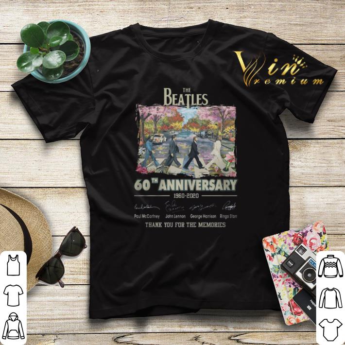 Thanks memories 60th anniversary The Beatles 1960-2020 signature shirt Thanks memories 60th anniversary The Beatles 1960 2020 signature shirt 4 - Thanks memories 60th anniversary The Beatles 1960-2020 signature shirt