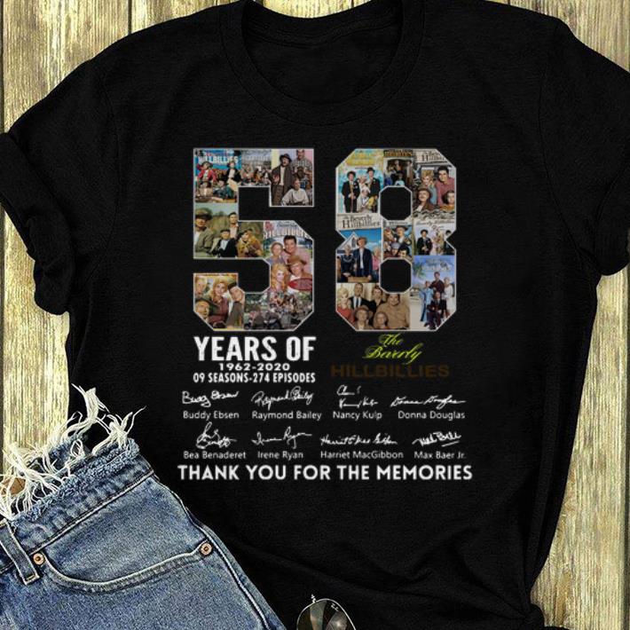 Top 58 Years Of The Beverly Hillbillies 1962 2020 Thank You For The Memories Signatures shirt 4 - Top 58 Years Of The Beverly Hillbillies 1962 2020 Thank You For The Memories Signatures shirt