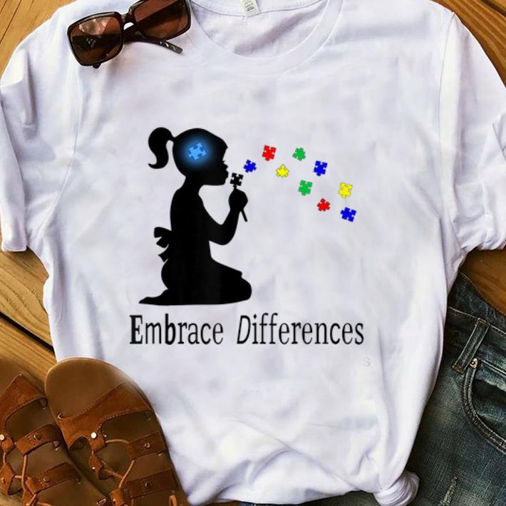 Top Embrace Differences Puzzle Autism Awareness shirt 1 - Top Embrace Differences Puzzle Autism Awareness shirt