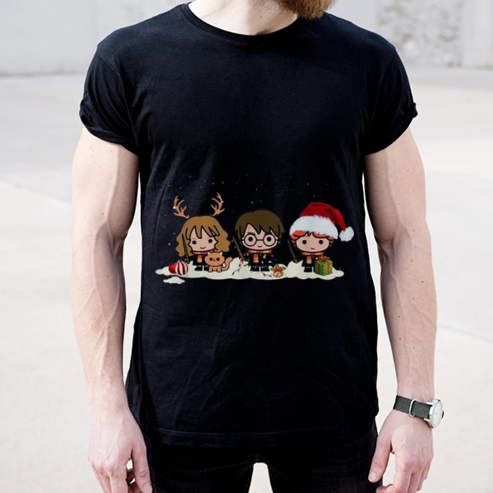 Top Harry Potter Chibi Harry Ron And Hermione Christmas shirt 4 - Top Harry Potter Chibi Harry Ron And Hermione Christmas shirt