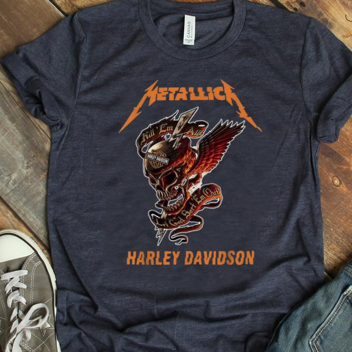 Top Metallica Harley Davidson Skull shirt 1 - Top Metallica Harley Davidson Skull shirt