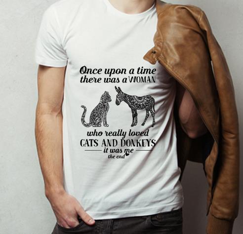 Top Once Upon A Time There Was A Woman Loved Cats And Donkeys shirt 4 - Top Once Upon A Time There Was A Woman Loved Cats And Donkeys shirt