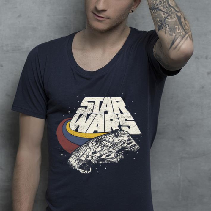 Top Star Wars Falcon Ship Three Stripes shirt 4 - Top Star Wars Falcon Ship Three Stripes shirt