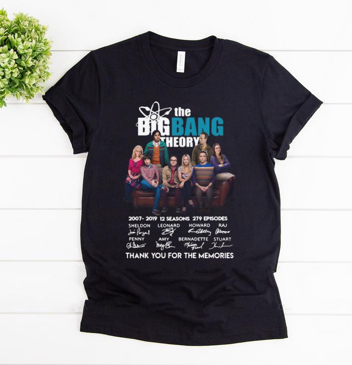 Top The Bigbang Theory 2007 2019 12 Seasons 279 Episodes Signatures shirt 1 - Top The Bigbang Theory 2007-2019 12 Seasons 279 Episodes Signatures shirt