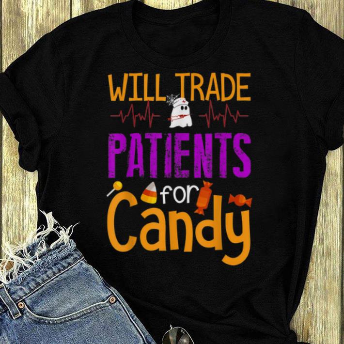 Top Will Trade Patients For Candy Boo Nurse Costume shirt 4 - Top Will Trade Patients For Candy Boo Nurse Costume shirt