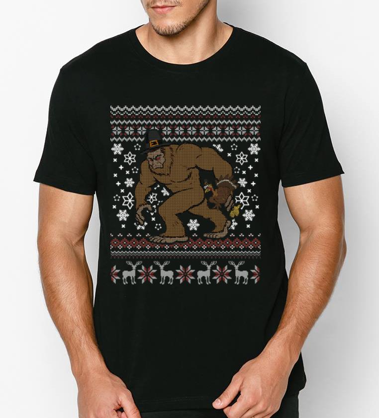 Awesome Bigfoot Pilgrim Turkey Sasquatch Ugly Christmas Thanksgiving shirt 4 - Awesome Bigfoot Pilgrim Turkey Sasquatch Ugly Christmas Thanksgiving shirt