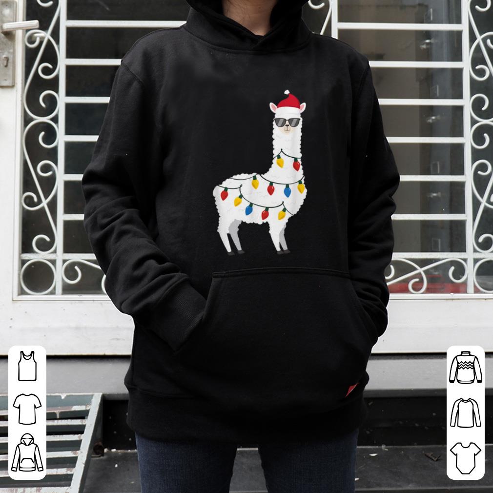 Awesome Christmas Llama Santa Hat Sunglasses Alpaca Funny Christmas shirt 4 - Awesome Christmas Llama Santa Hat Sunglasses Alpaca Funny Christmas shirt