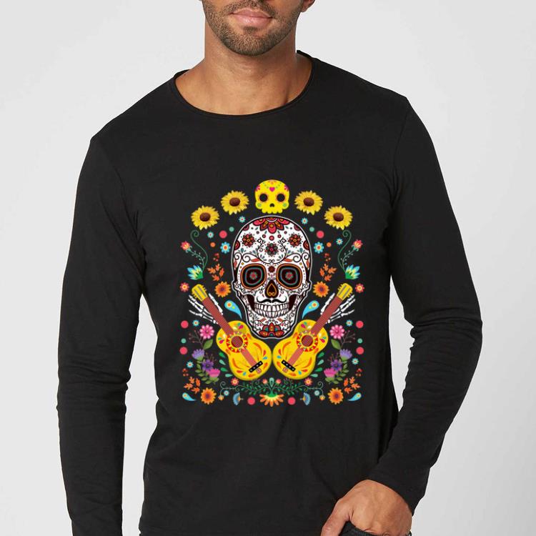 Awesome Flower Guitar Sugar Skull The Day Of The Dead shirt 4 - Awesome Flower Guitar Sugar Skull The Day Of The Dead shirt