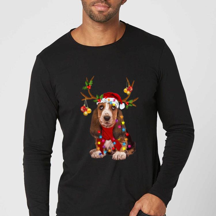 Awesome Gorgeous Reindeer Christmas Basset Hound shirt 4 - Awesome Gorgeous Reindeer Christmas Basset Hound shirt