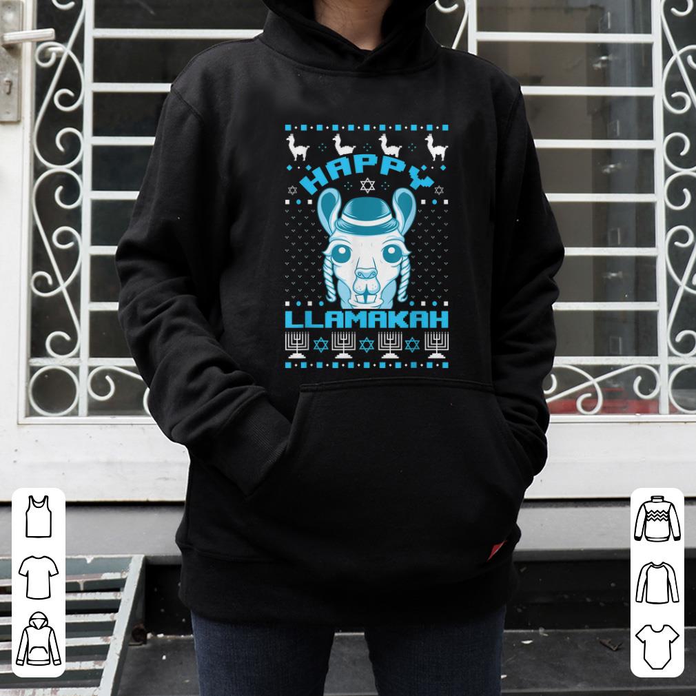 Awesome Happy Llamakah Jewish Llama Hanukkah Ugly Christmas Sweater shirt 4 - Awesome Happy Llamakah Jewish Llama Hanukkah Ugly Christmas Sweater shirt