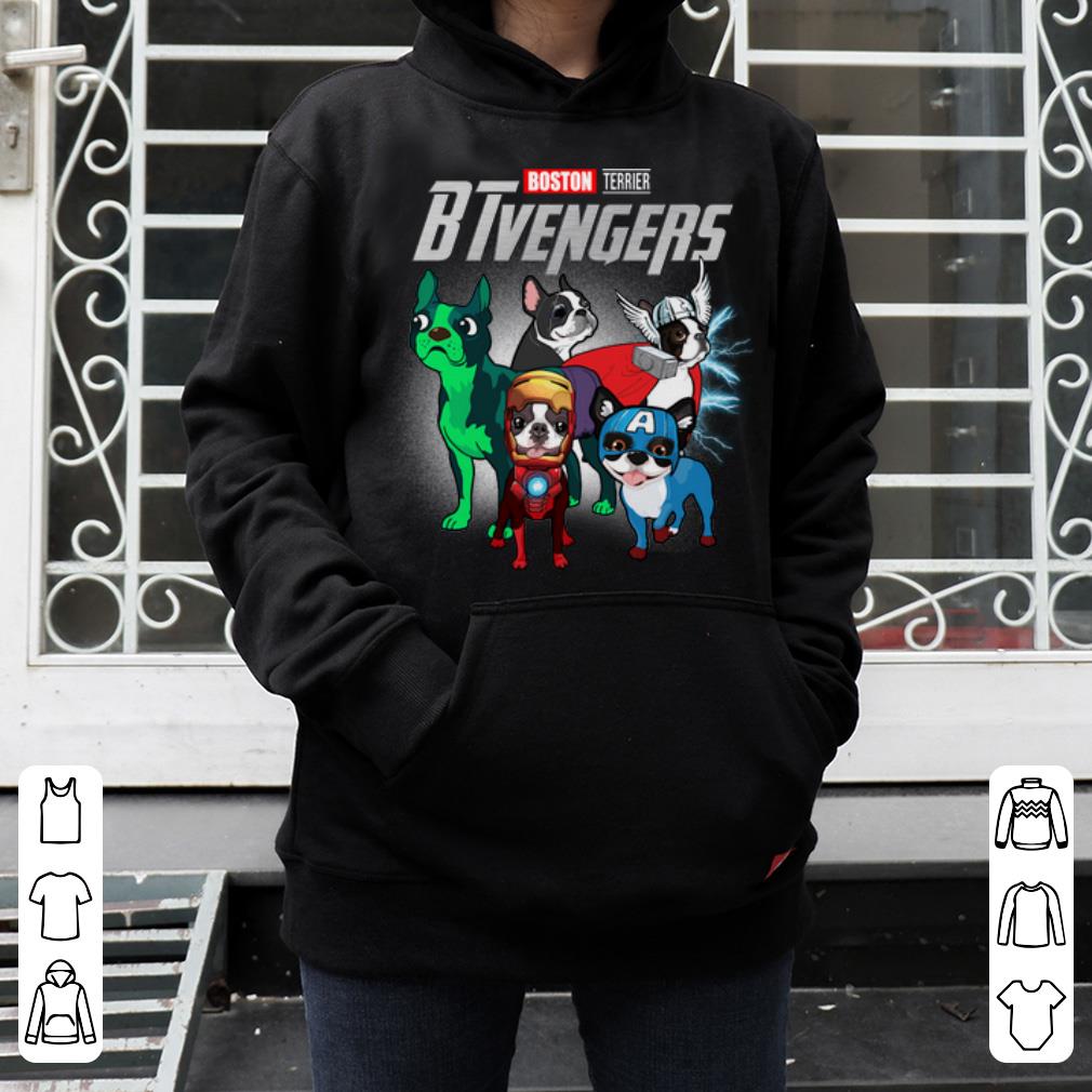 Awesome Marvel Avengers Endgame Boston Terrier BTvengers shirt 4 - Awesome Marvel Avengers Endgame Boston Terrier BTvengers shirt
