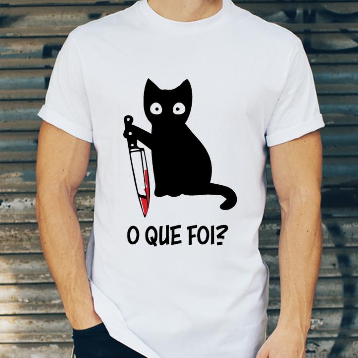 Awesome O Que Foi Murderous Black Cat Knife shirt 4 - Awesome O Que Foi Murderous Black Cat Knife shirt