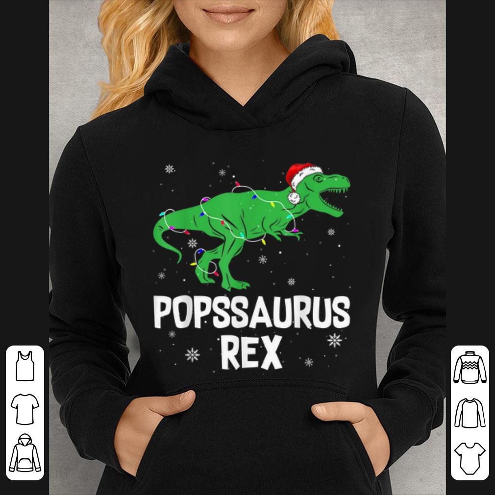 Awesome Pops Saurus Rex Santa Hat Christmas Lights Gift shirt 4 - Awesome Pops Saurus Rex Santa Hat Christmas Lights Gift shirt