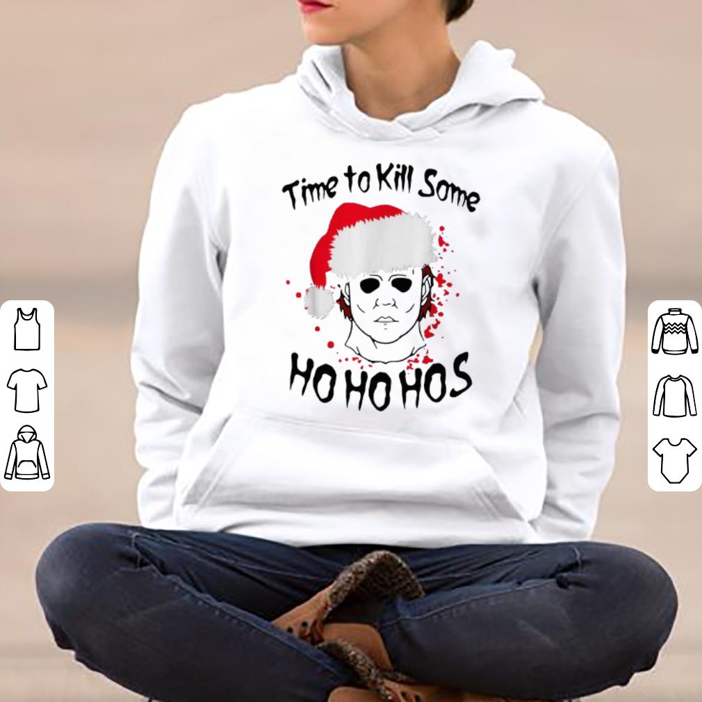 Awesome Santa Michael Myers Time To Kill Some Ho Ho Ho s Christmas shirt 4 - Awesome Santa Michael Myers Time To Kill Some Ho Ho Ho's Christmas shirt