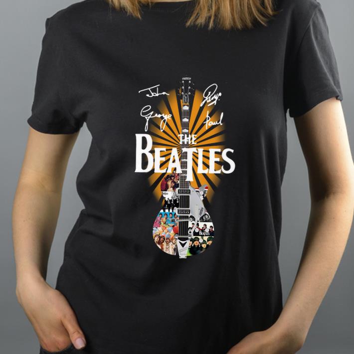 Awesome The Beatles Guitar Signatures shirt 4 - Awesome The Beatles Guitar Signatures shirt