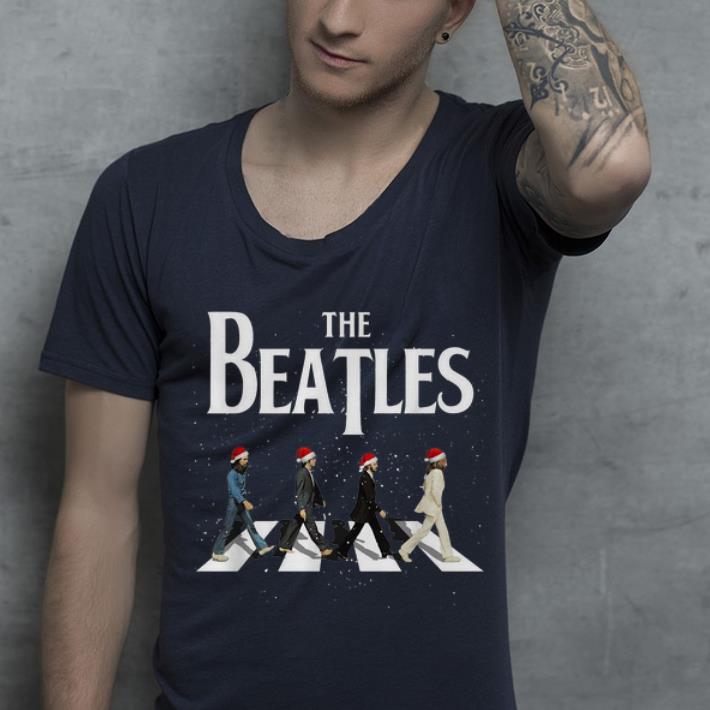 Awesome The Beatles Santa Abbey Road Christmas shirt 4 - Awesome The Beatles Santa Abbey Road Christmas shirt