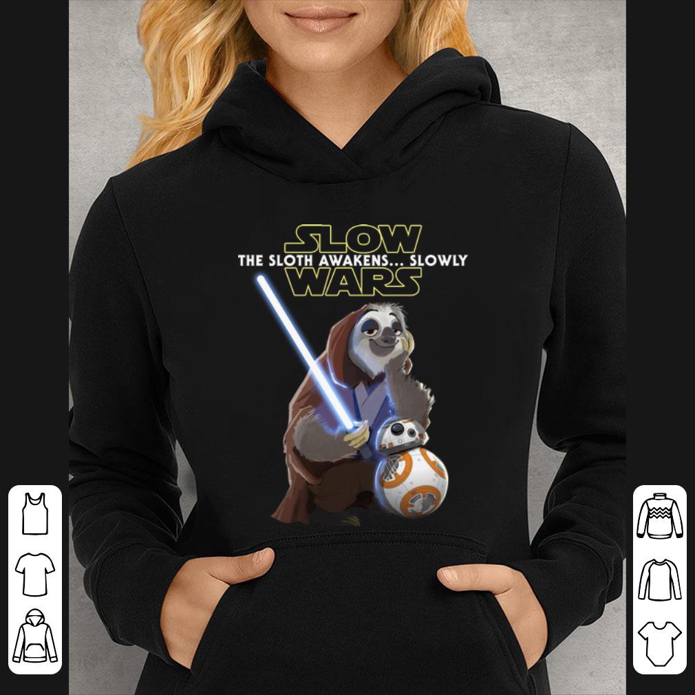 Awesome The Sloth Awakens Slowly Slow Wars shirt 4 - Awesome The Sloth Awakens Slowly Slow Wars shirt
