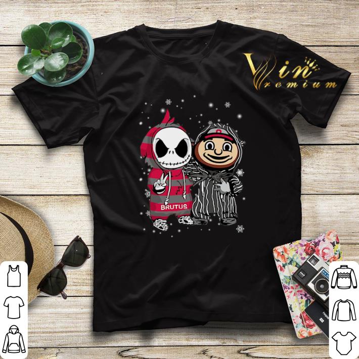 Baby Jack Skellington And Brutus Buckeye Christmas shirt sweater 4 - Baby Jack Skellington And Brutus Buckeye Christmas shirt sweater