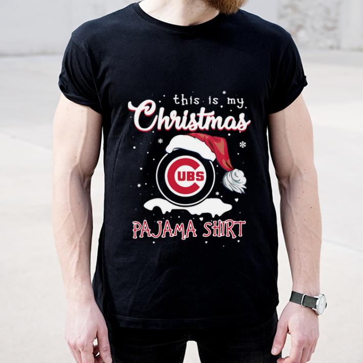 Beautiful This is my Christmas Chicago Cubs Santa Pajama shirt 4 1 - Beautiful This is my Christmas Chicago Cubs Santa Pajama shirt