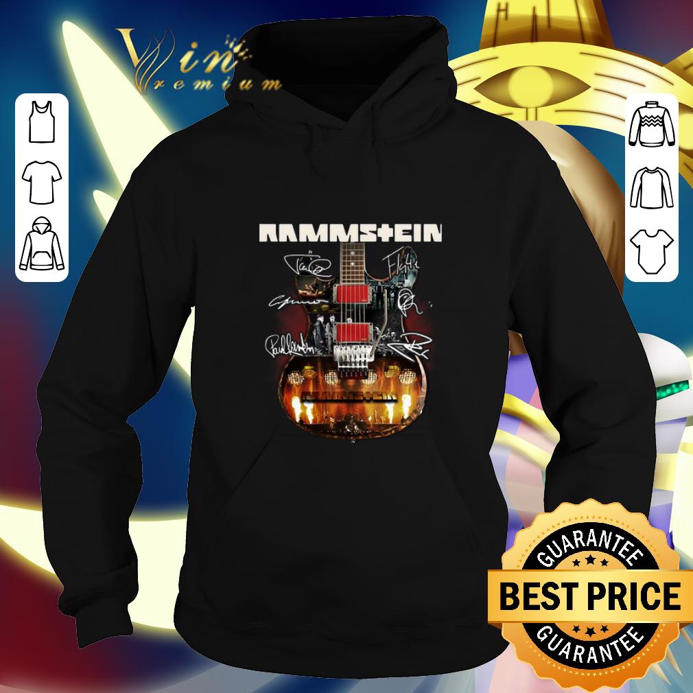 Best Rammstein signatures guitarist shirt 4 - Best Rammstein signatures guitarist shirt