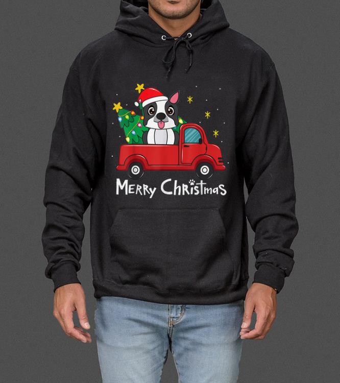 Boston Terrier Christmas Truck Tree Mom Dad Dog Xmas Gift sweater 4 - Boston Terrier Christmas Truck Tree Mom Dad Dog Xmas Gift sweater