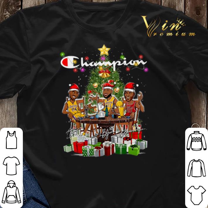 Champion LeBron James Kobe Bryant Michael Jordan Christmas shirt sweater 3 - Champion LeBron James Kobe Bryant Michael Jordan Christmas shirt sweater